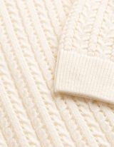 Pullover - Lochstrick - wei&szlig;