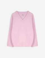 Trui - V-hals - roze
