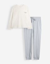 Pyjama set van shirt en broek - Motief all-over - Veelkleurig