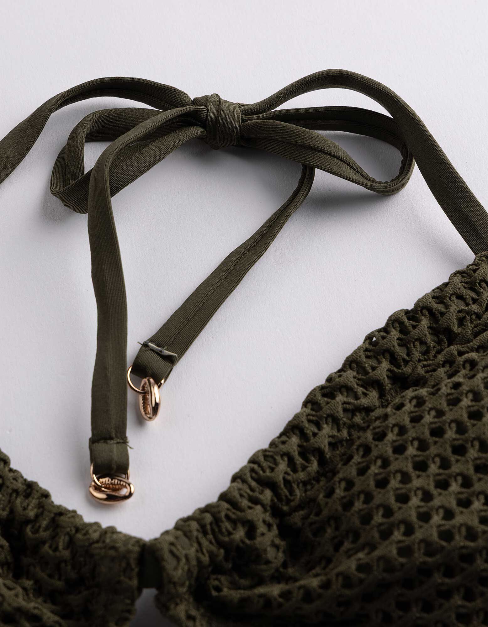 Bikinitop - Mesh - Khaki