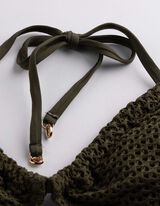 Bikinitop - Mesh - Khaki