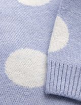 Pullover - Polka Dots - Hellblau
