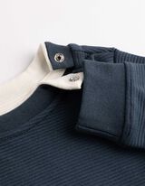 met structuur - blauw