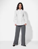 Halenka - Směs bavlny - bílá