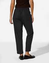 Hose - Leinen-Mix - Schwarz