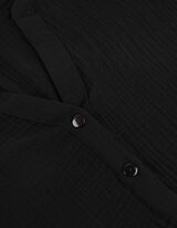 Abito blusato - Mussola - nero