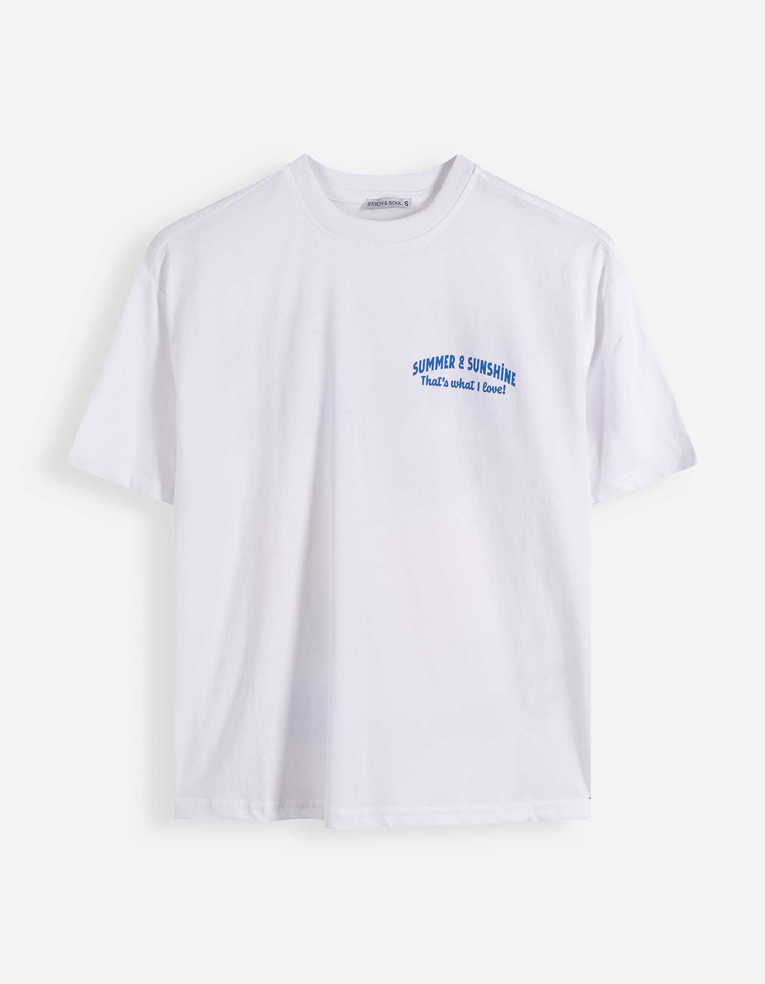 T-Shirt - Print - Wei&szlig;