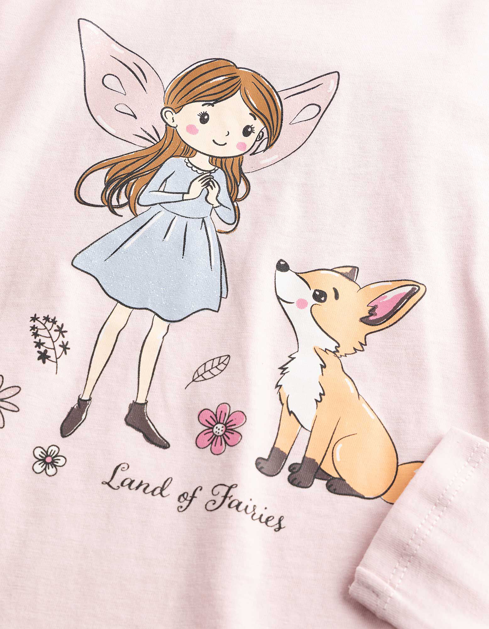 Longsleeve - Print - Lichtroze