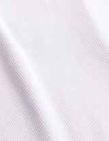 Zkr&aacute;cen&yacute; top - Žebrov&aacute;n&iacute; - b&iacute;l&aacute;