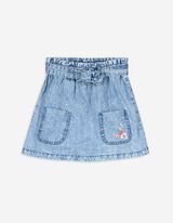 Jeansrock - Stickereien