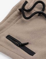 Jogginghose - Print - hellbraun