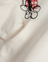 Sweatshirt - Allover-Print - weiß