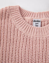 Longpullover - Chenille - rosa