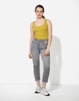 dżinsy - Girlfriend Fit - szary