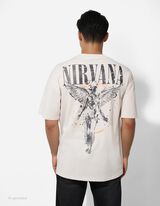 Tričko - Nirvana - bezova