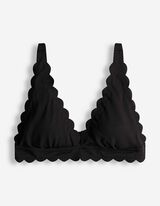 Bikinitop - Strukturiertes Material - schwarz