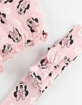 zestaw body i szorty - Myszka Minnie - bialy