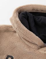 Kapucnis felső - Plüss - bézs