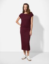 T-Shirt - Loose Fit - dunkelrot