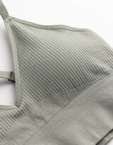 Bustier - &uuml;berwiegend nahtlos - Khaki