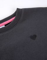 Felpa - Ricami - grigio scuro