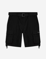 Short cargo - Ceinture - Noir