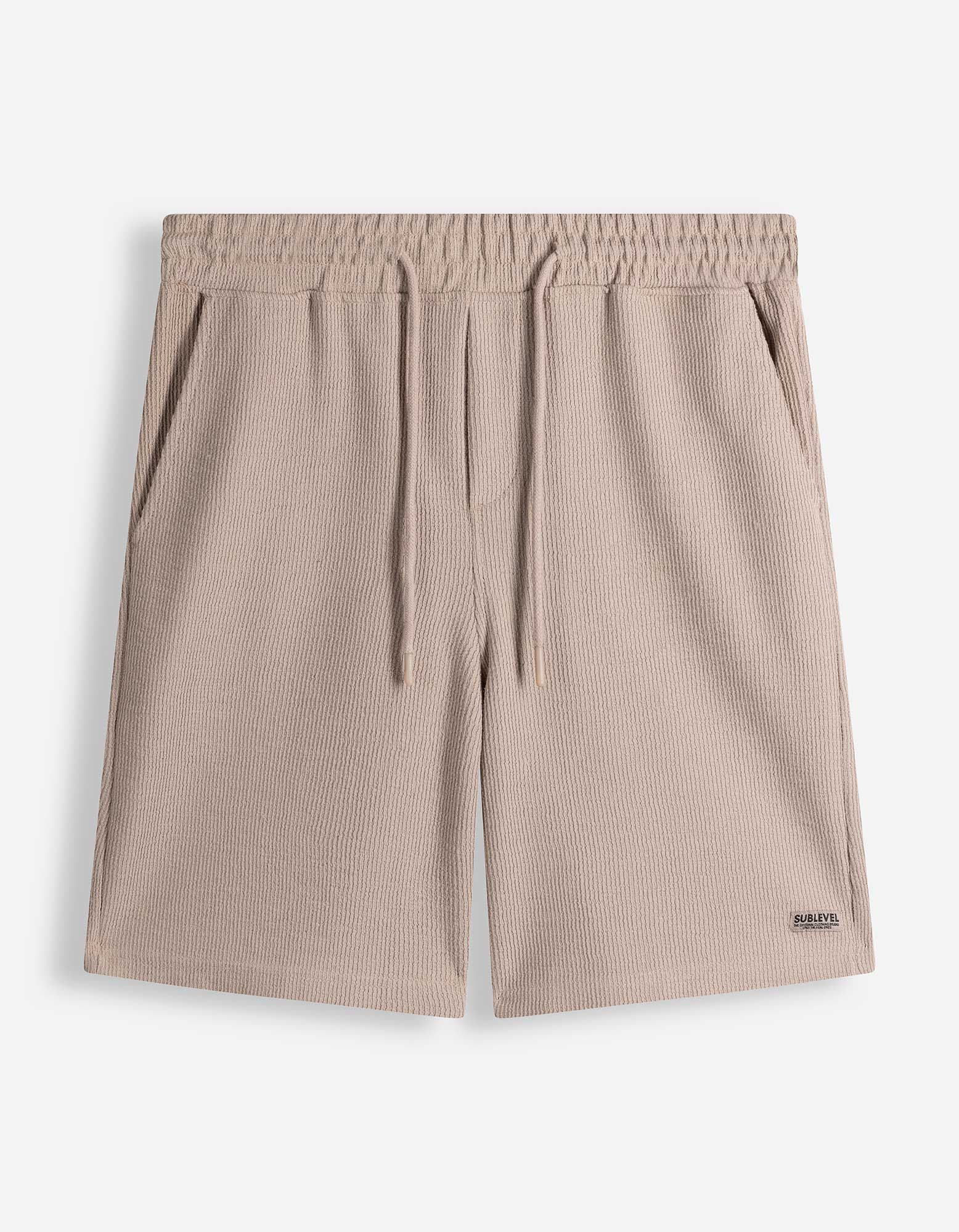Shorts - einfarbig - beige