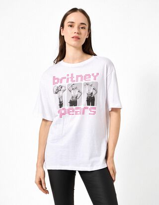 T-Shirt - Britney Spears - Wei&szlig;