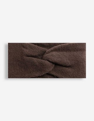 Stirnband - Weiches Material - Dunkelbraun