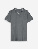 T-shirt - Dubbellaagse look - donkergroen