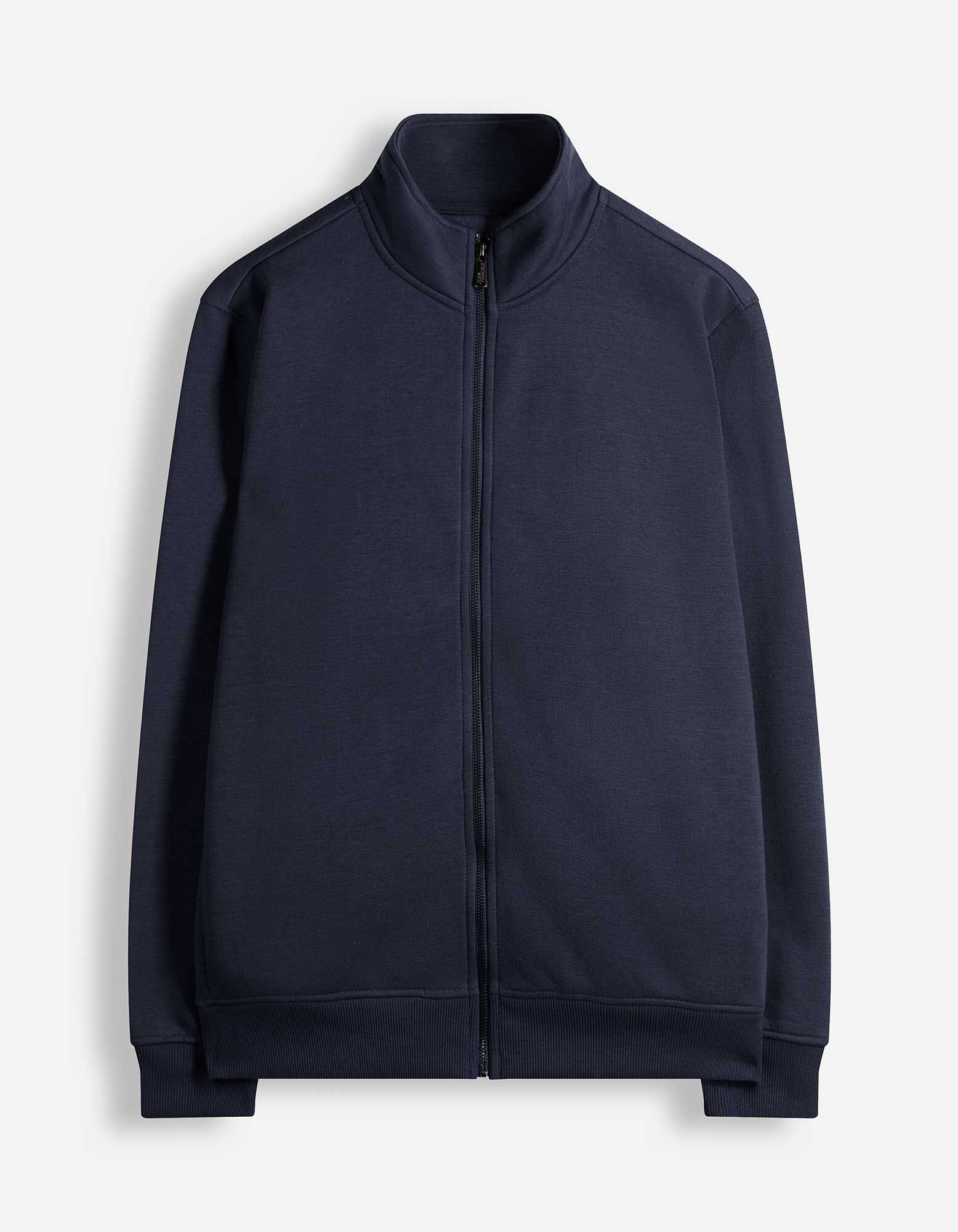 Sweatvest - Ritssluiting - Donkerblauw