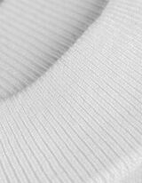 Camicia in maglia - Collo alla coreana - bianco