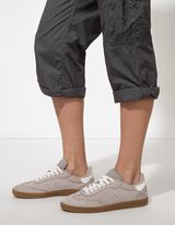 Pantacourt - Unicolore - Gris foncé