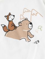 Body à manches longues - Coton - blanc