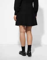 Rok in A-lijn - Knielengte - zwart