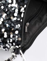 Paillettenbesatz - schwarz