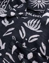 Hemd - Allover-Print - Dunkelblau