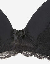 Push-up-rinnahoidja - pitskaunistus - must