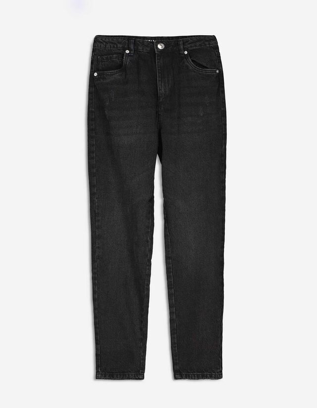 Jeans - Mom Fit - zwart