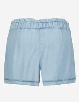 Short - Finition d&eacute;lav&eacute;e &agrave; l&rsquo;acide - Bleu clair