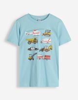 Shirt - Frontprint - hellblau