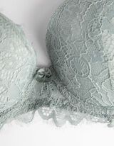 Podprsenka pod tričko - Čipková podsádka - zelena