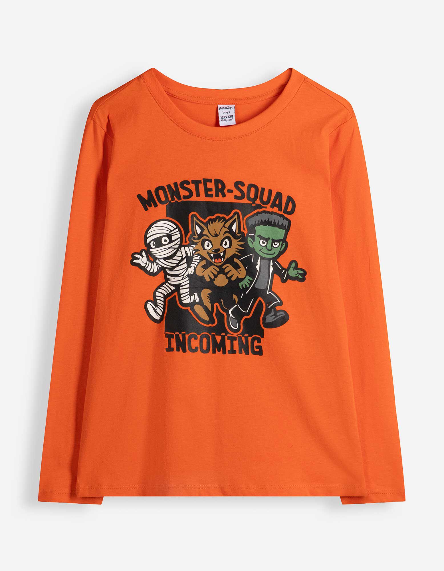 Langarmshirt - Halloween - Orange
