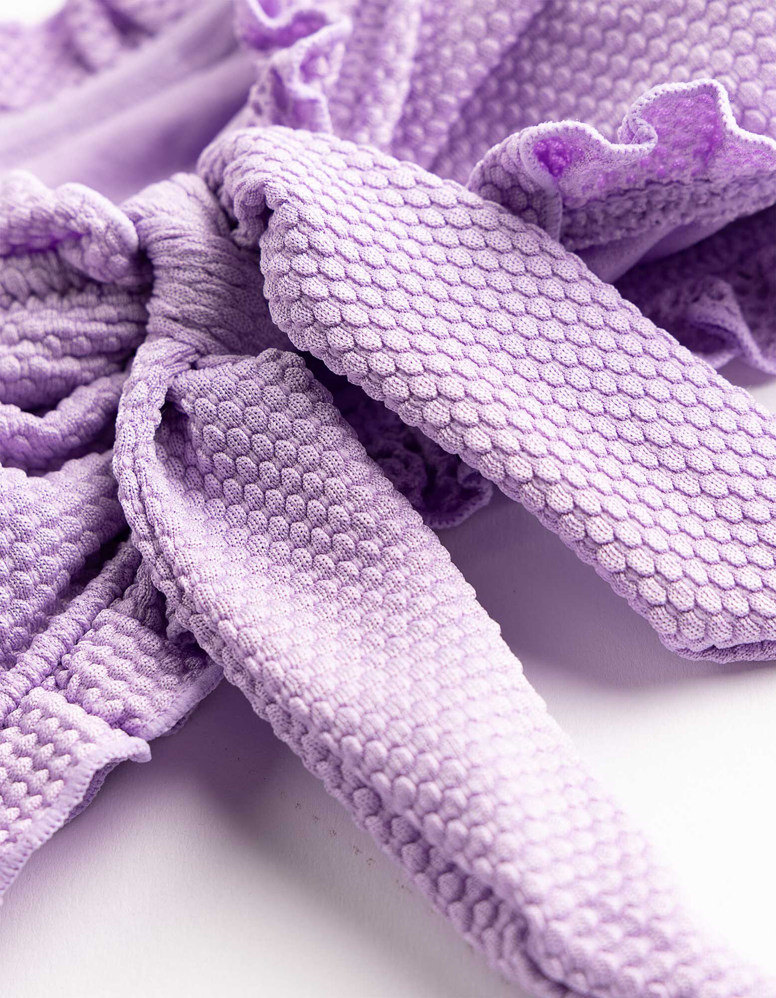 Bikinov&yacute; vrchn&yacute; diel - &Scaron;trukt&uacute;rovan&yacute; materi&aacute;l - Ružov&aacute;