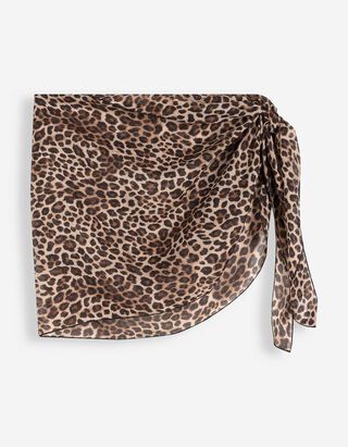 Tuch - Leopardenmuster - hellbraun