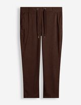 Cordhose - Elastischer Bund - Braun