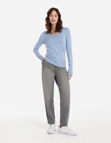 Trui - LENZING™ ECOVERO™ - lichtblauw