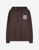 Trikotažinis megztinis - Nugaros raštas - tamsiai rudas