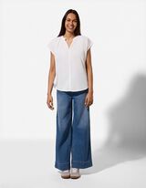 Bluza - jednobojna - bela