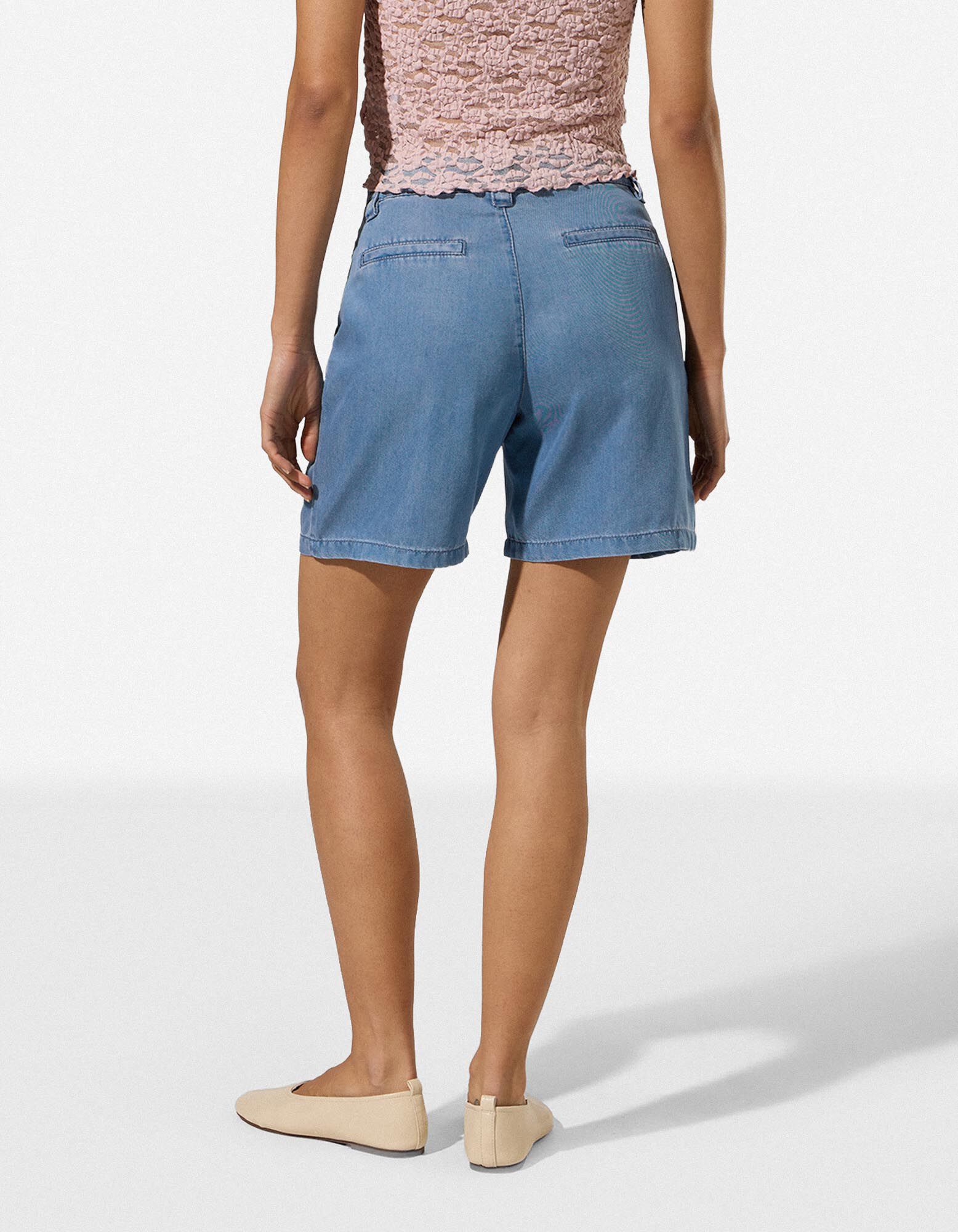 Denim short - Regular fit - Lichtblauw